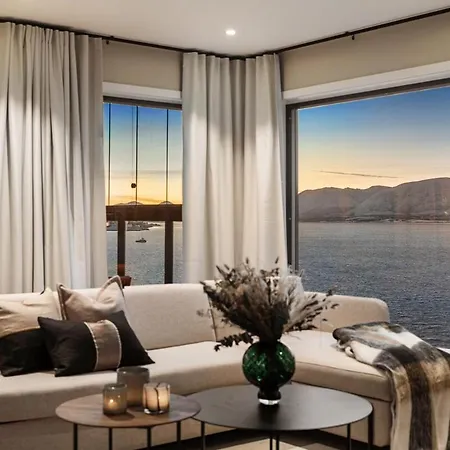 דירה Premium Waterfront Sea And Mountain View טרומסה