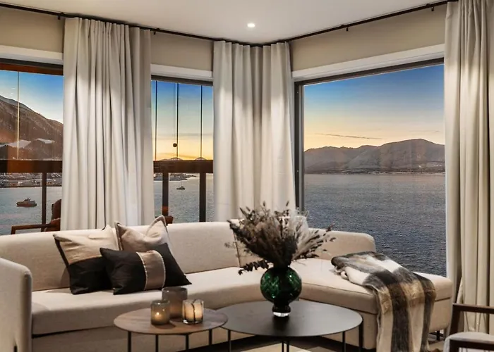 公寓 Premium Waterfront Sea And Mountain View 特罗姆瑟